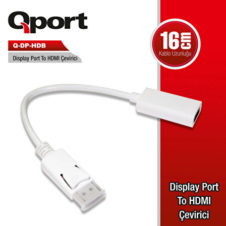 Qport Q-dp-hdb Dısplayport To Hdmı Çevirici