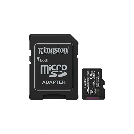 64 Gb Kıngston Canvas Select Plus Mıcro Sd Card Cl10 Sdcs3/64gb