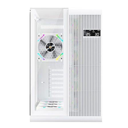 1st Player Rt7 Beyaz Dıgıtal 850w 80+ Gold Full Modüler 4x12cm Argb 3 Taraflı Temperli Cam Usb 3.0 - Type C Atx Kasa