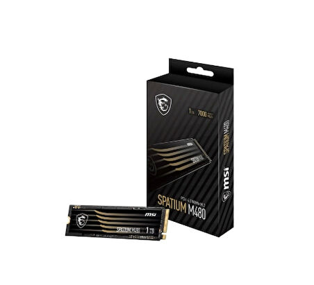 1tb Msı Ssd Spatıum M480 Pro Pcıe 4.0 Nvme M.2 7400/6000mb/s
