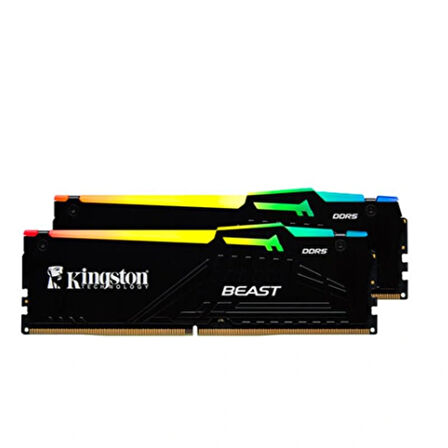 16 Gb (2x8gb) Ddr5 5600mhz Kıngston Beast Rgb Cl36 Dt Kf556c36bbeak2/16tr