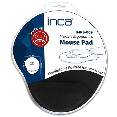 Inca Imps-009 bılek Desteklı Sılıkon Mouse Pad