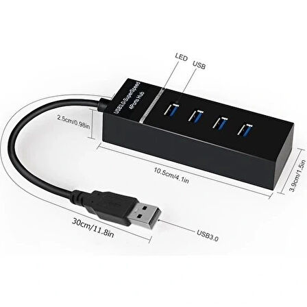 Daytona A303 4'lüusb3.0 Super Speed 5gbps Hub