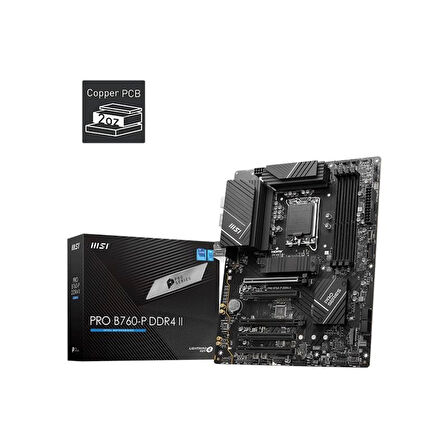Msı Pro B760-p Ddr4 Iı 5333mhz 1xhdmı 1xdp 2xm.2 Usb 3.2 Atx 1700p (12. / 13. Ve 14. Nesil İşlemci Uyumlu)
