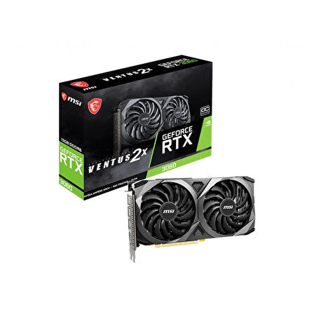 Msı Geforce Rtx3060 Ventus 2x 12g Oc 12gb Gddr6 192bıt 1xhdmı 3xdp Ekran Kartı