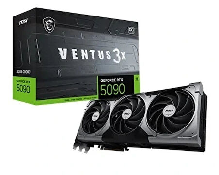 Msı Geforce Rtx 5090 32g Ventus 3x Oc Gdrr7 512b Dx12 Pcıe 5.0 X16 (3xdp 1xhdmı)