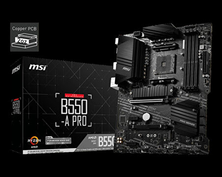 Msı B550-a Pro Ddr4 3200mhz 1xhdmı 1xdp 2xm.2 Usb 3.2 Atx Am4 (3.nesil İşlemci Uyumlu)