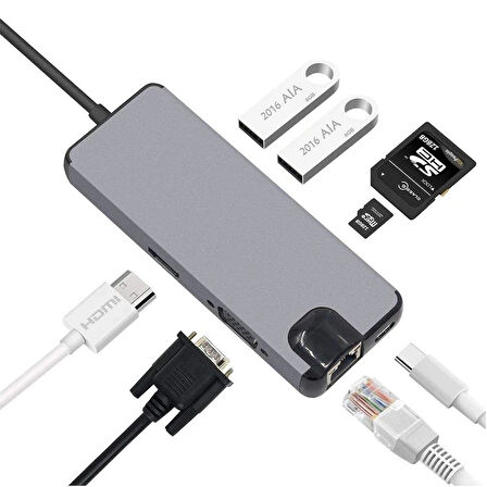 Daytona Fc09 8'li Usb3.1 Tip-c=>usb3.1 Tip-c