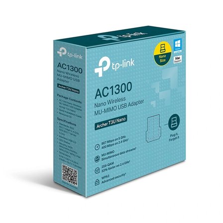 Tp-lınk Archer T3u Nano Ac1300 Kablosuz Usb Adaptör