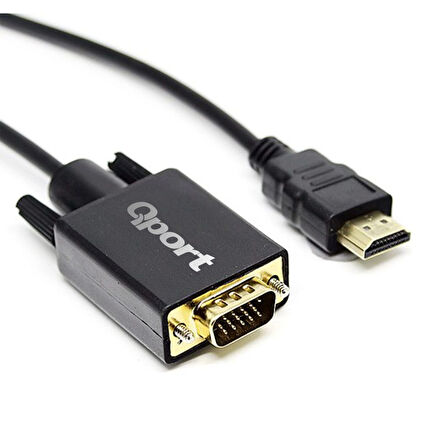 Qport Q-hvg18  1,8m Hdmı=>vga(e )çevirici Kablo