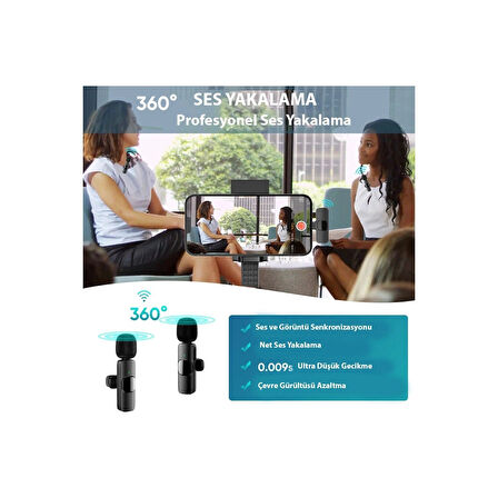 Daytona K9-l1 Kablosuz Lightning Yaka Mikrofonu