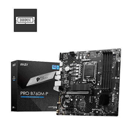 Msı Pro B760m-p Ddr5 6800mhz(oc) M.2 Hdmı Matx 1700p