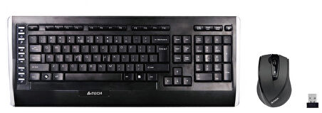 A4 Tech 9300f Kablosuz Q Klavye-mouse Siyah-gri Se