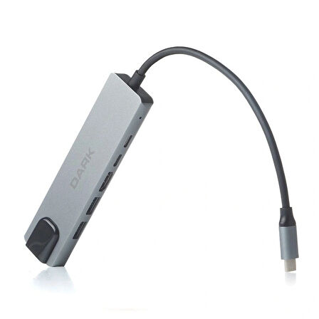 Dark Dk-ac-u31x47 Tip-c=>100w Rj45+hdmı+usb3.0usb-