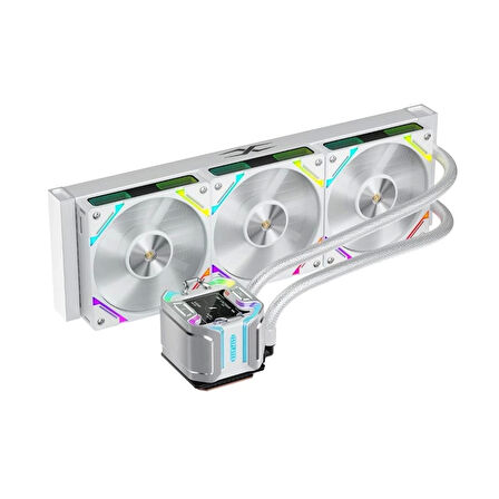 1st Player X Starshıp 360mm Beyaz Argb Ips 2.4" Dijital Ekranlı Am5 / Lga 1851, Lga 1700 Premıum İşl