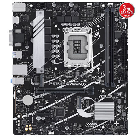 Asus Prıme B760m-k D5 Ddr5 8000mhz(oc) Rgb M.2 Matx 1700p