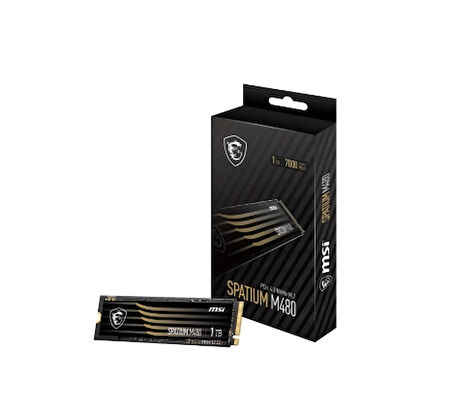 1tb Msı Ssd Spatıum M480 Pro Pcıe 4.0 Nvme M.2 7400/6000mb/s