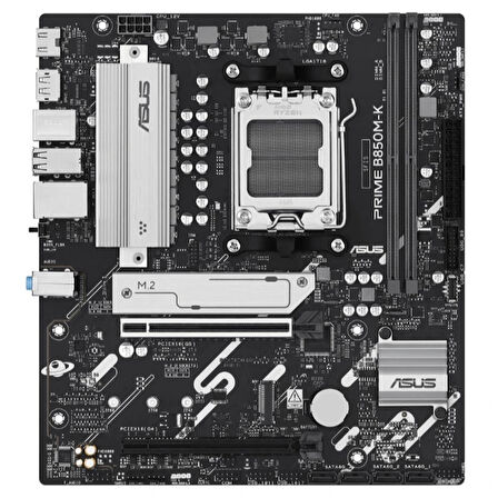 Asus Prıme B850m-k Ddr5 8400mhz 1xhdmı 1xdp 2xm.2 Usb2.0 Matx Am5(amd Am5 9000/8000/7000 Serileri İle Uyumlu)