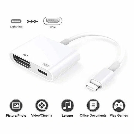 Daytona  L8-hı İphone Lightning=>hdmı 4k 1080p