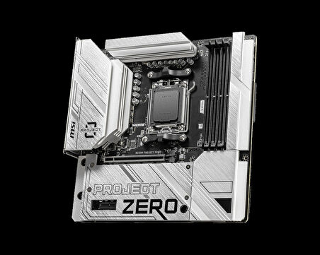 Msı B650m Project Zero Am5 Ddr5 7600mhz(oc) Hdmı Dp M.2 Usb3.2 2.5g Lan Wı-fı 6e Matx