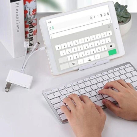 Nk1032 Pro Usb+tip-c+ligtning=>2*usb+sd/tf+lightni