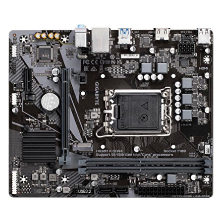 Gıgabyte H610m-k Ddr4 3200mhz 1xhdmı 1xm.2 Usb 3.2 Matx 1700p (12. / 13. Ve 14. Nesil İşlemci Uyumlu)