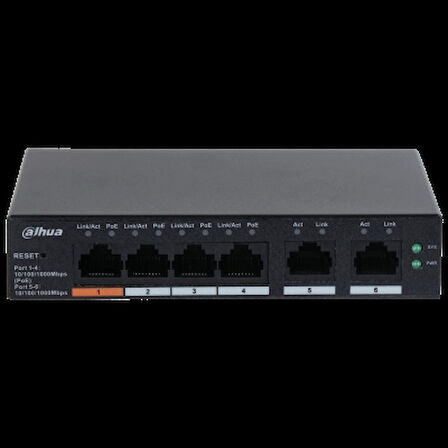 Dahua Cs4006-4gt-60 4 Port 4xge-2xge Yönetilebilir 60w Poe Switch