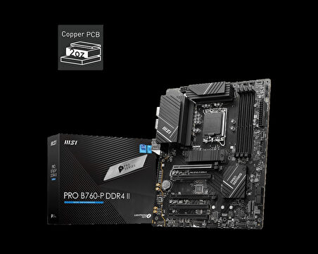 Msı Pro B760-p Ddr4 Iı 5333(oc) Pcı-e M.2 Hdmı Dp Atx 1700p