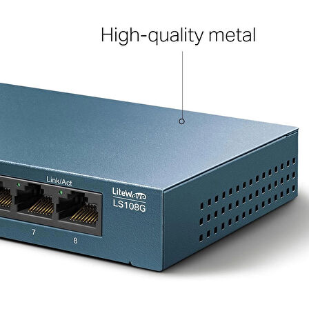 Tp-lınk Ls108g 8 Port Gıgabıt Metal Kasa Swıtch
