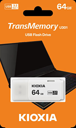 64gb Usb3.2 Gen1 Kıoxıa Beyaz Usb Bellek Lu301w064gg4