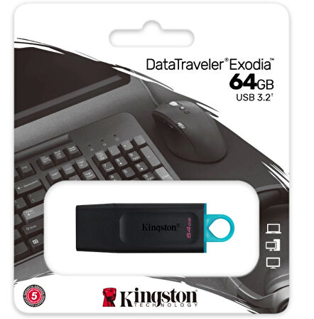 64gb Usb3.2 Gen1 Dtx/64gb Exodia Kıngston