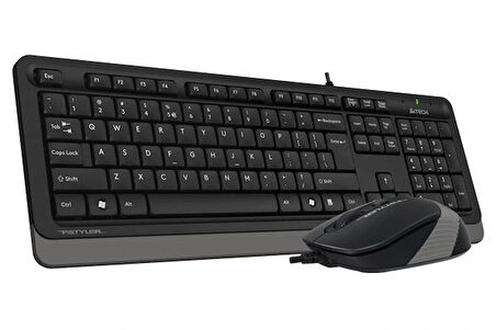 A4 Tech F1010 Usb Q Klavye-mouse Siyah-gri Set
