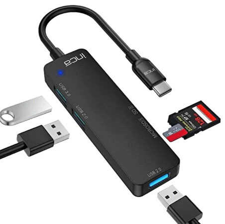 Inca Itpc-5t 5'li Tip-c Hub=>usb 3.0+ 2 Usb 2.0+sd