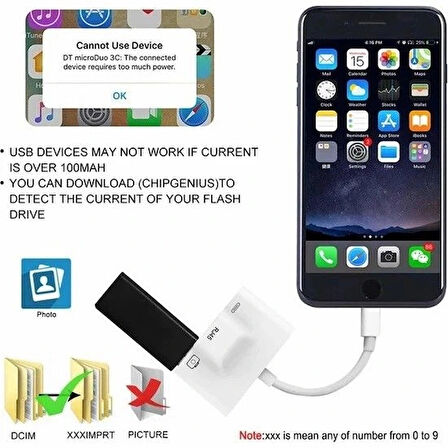 Daytona Nk107 İphone Lightning=>ethernet  Usb Kame