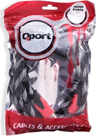 Qport Q-hdmı151 1.5m 2.0v 4k Altın Uçlu Örgülü