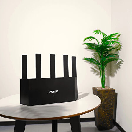Everest Ewr-x3000-v1, 3000mbps, Dualband, Wifi 6, 4port, 1port Wan, Masaüstü, Wısp, Repeater, Router, Access Point