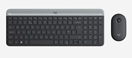 Logıtech Mk470 Q Tr İnce Kablosuz Klavye Mouse Set Siyah 920-009435