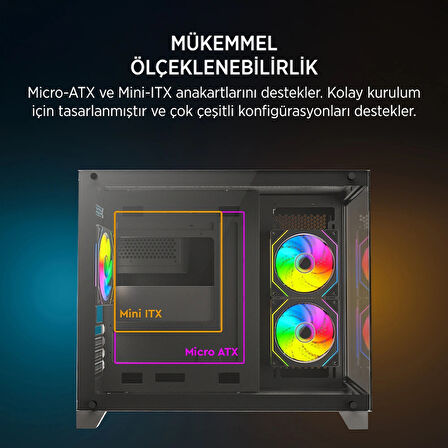 James Donkey Stark S700 650w Sıyah Gamıng Kasa