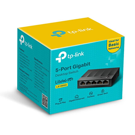 Tp-lınk Ls1005g 5port 10/100/1000 Yönetilemez Swıtch