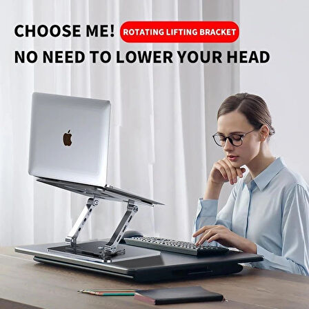 Daytona Zr-104 Alüminyum 360° Notebook Stand,füme