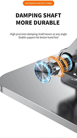 Daytona Zr-104 Alüminyum 360° Notebook Stand,füme