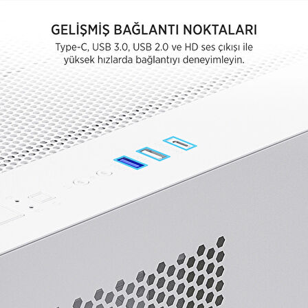 James Donkey Stark S700 750w Beyaz Gamıng Kasa