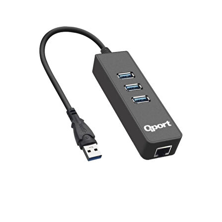 Qport Q-u3g Usb 3.0 Çoklayıcı/gıgabıt Adaptör