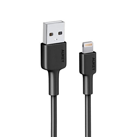 Aukey Cb-bal7-bk Naylon Örgülü Usb-a Lıghtnıng Kablosu 0.9mt