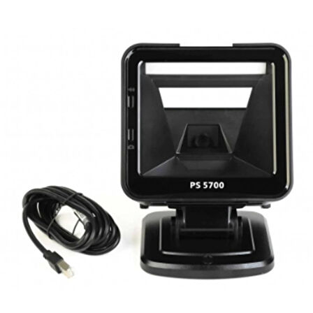 Perkon Ps5700 2d Karekod Kablolu Usb Masaüstü Barkod Okuyucu+ayaklı