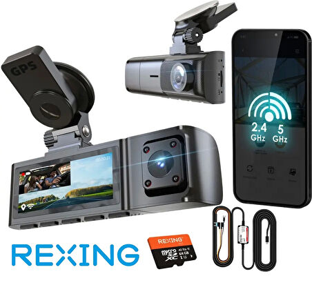 Rexıng R316 4k Gps Wı-fı Arac Kamerası + 64gb Sd