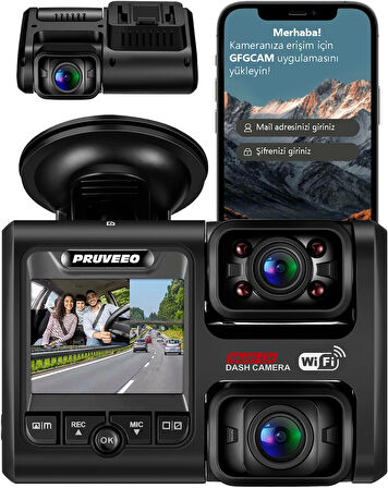 Pruveeo D30 Wı-fı 4k Arac Kamerası
