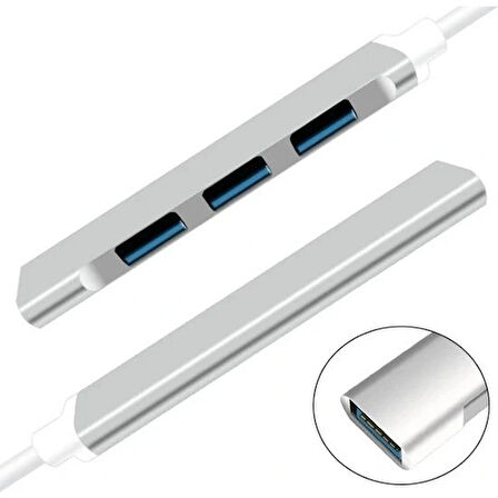 Daytona C-809 Tip-c =>4 Usb 3.0 Hub,5gbps,pc/mac