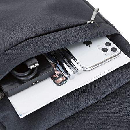 Plm Seitek 15,6"  Notebook Füme Sırt Çanta