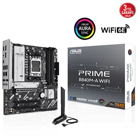 Asus Prıme B840m-a Wıfı Amd  Ddr5 Matx Anakart